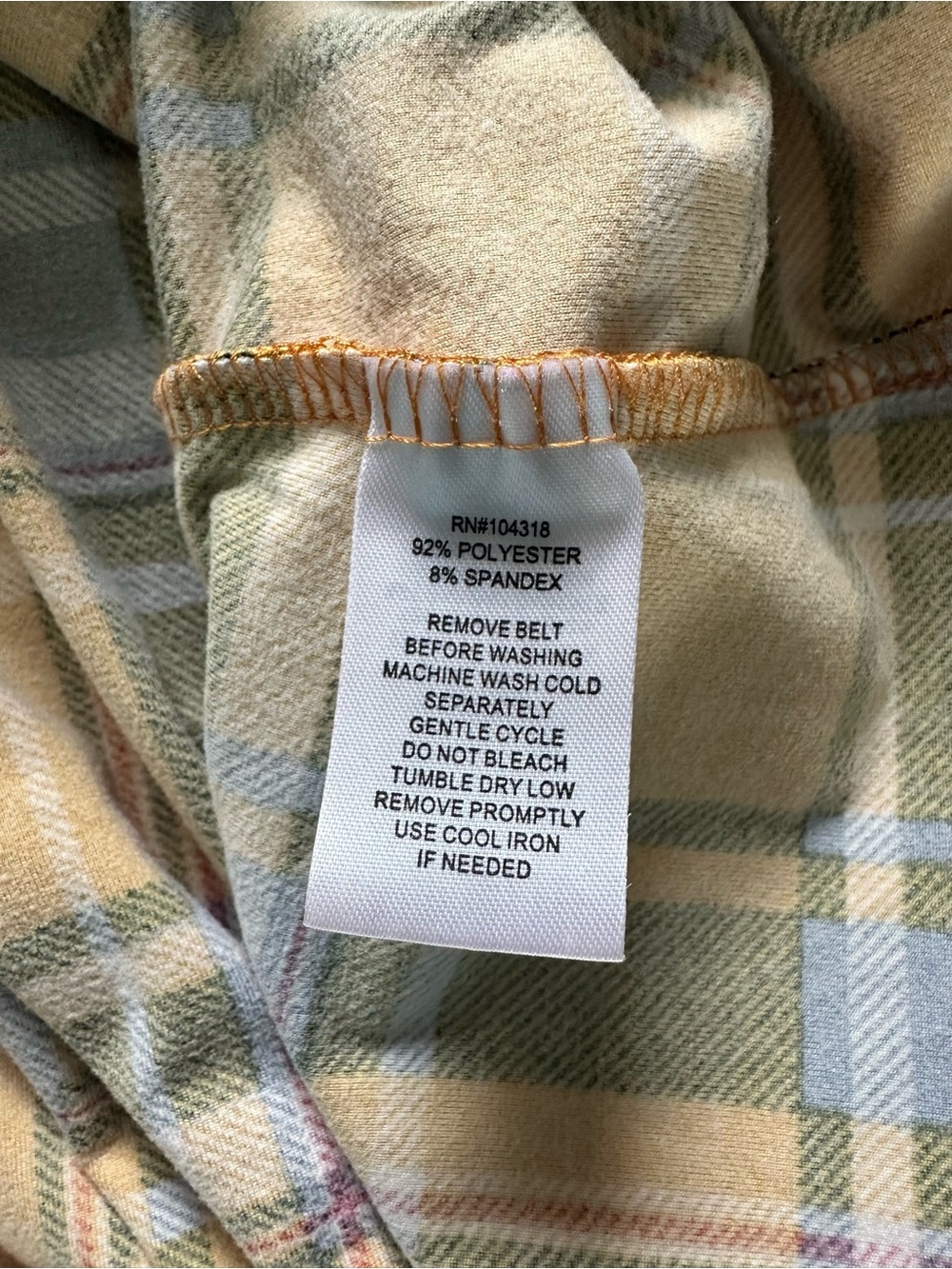 Derek Heart Plaid Button-Up Mini Dress with Belt Size Medium - Picture 6 of 7